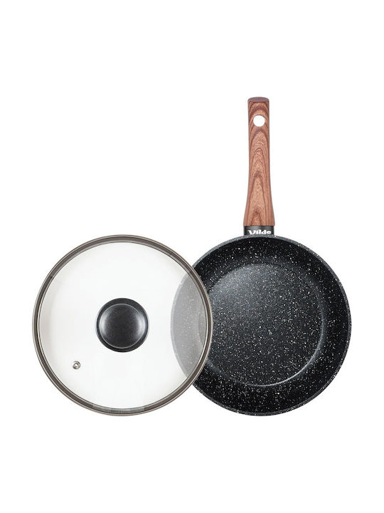 Vilde Aluminum Pan with Lid with Stone Coating 20cm