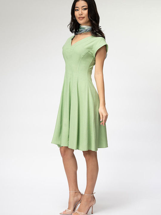 Yanira Rochie De Vară Pentru Nuntă / Botez Verde Măsliniu