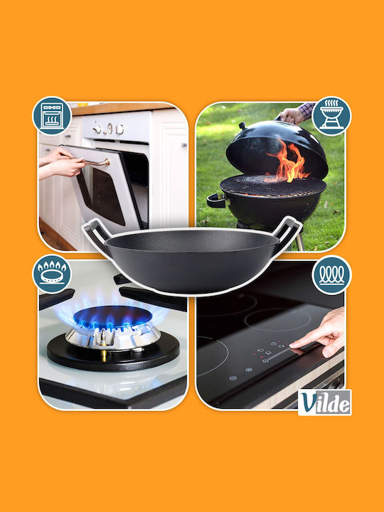 Vilde Wok από Μαντέμι με Κεραμική Επίστρωση 36cm