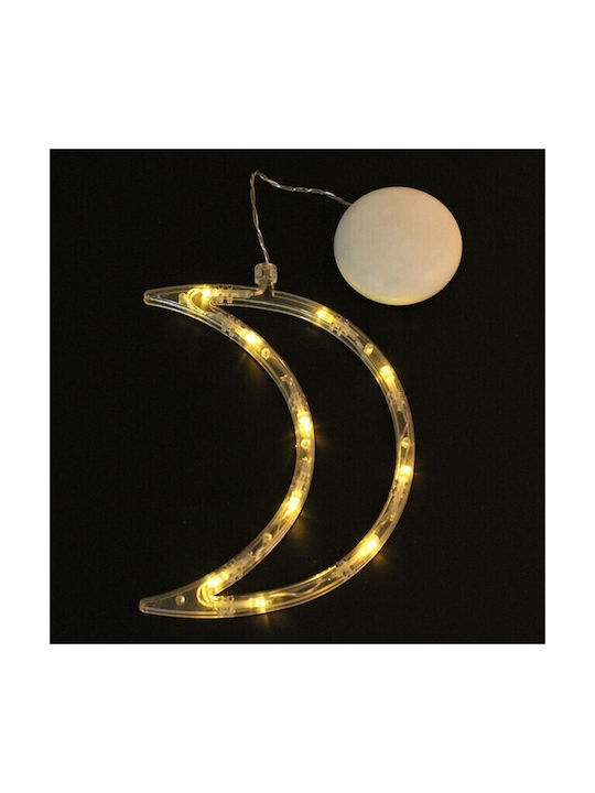 Illuminated Christmas Decoration In Shape A Moon 18.5x12 Cm Suction Cup Warm White Flippy Illuminated Christmas Decoration In Shape A Moon 18.5x12 Cm Suction Cup Warm White Flippy