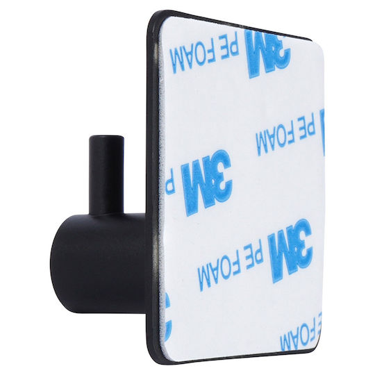 Vilde Cârlige Cu Autocolant Inox Negre 8 Bucăți
