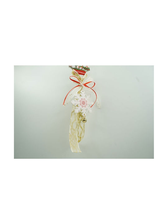 Ornament De Crăciun Pentru Brad Fulgi De Zăpadă Alb Din Lemn 25 Cm Alista Home