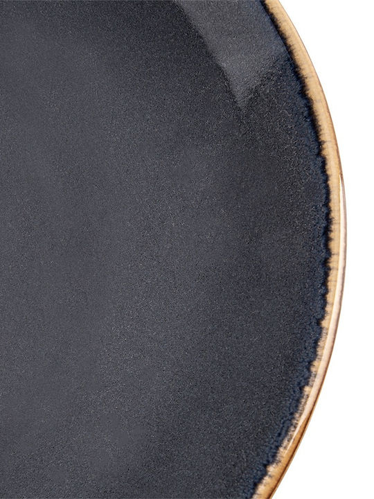 Orion Ceramic Dessert Plate Gray with Diameter 27cm