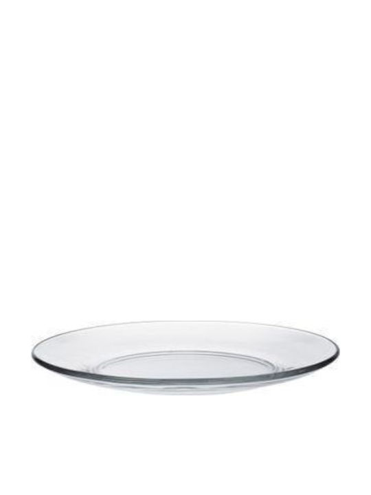 Duralex Runde Glas Servierplatte Transparent mit Durchmesser 23,5cm 6 Stück