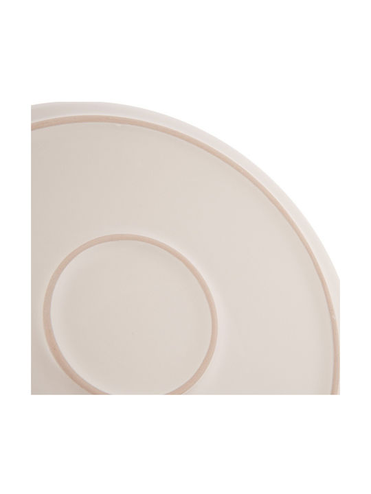 Orion Ceramic Desert Serving Plate Beige with Diameter 26.5cm