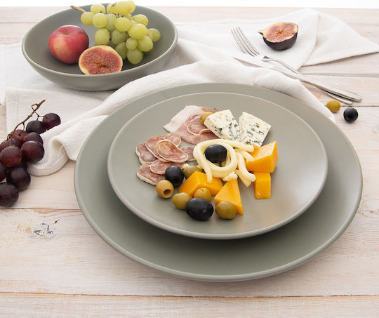 Orion Ceramic Green Dessert Plate With Diameter 20.5cm