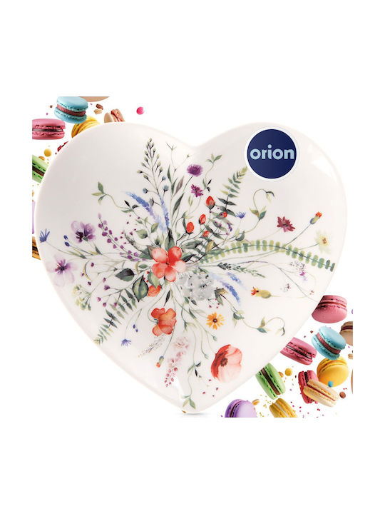 Orion Maki Servierplatte für Wüste aus Porzellan Weiß 17,5x17cm