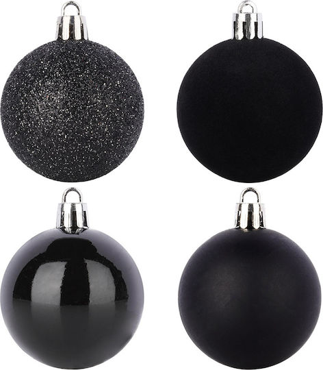 Schwarze Unzerbrechliche Weihnachtsbaumschmuck Kugeln 5 Cm 16 Stück