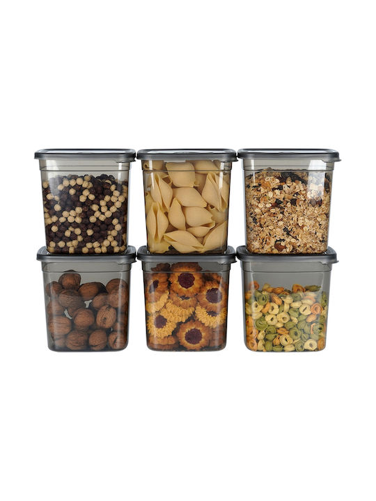 Vilde Set 6 Bucăți Vaze Pentru Cafea / Paste Cu Capac Plastic Transparent 1850ml