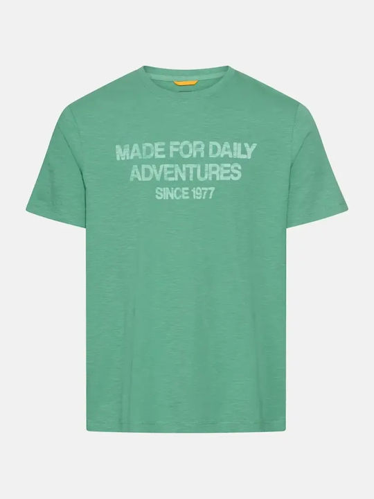 T-shirt Πετρόλ