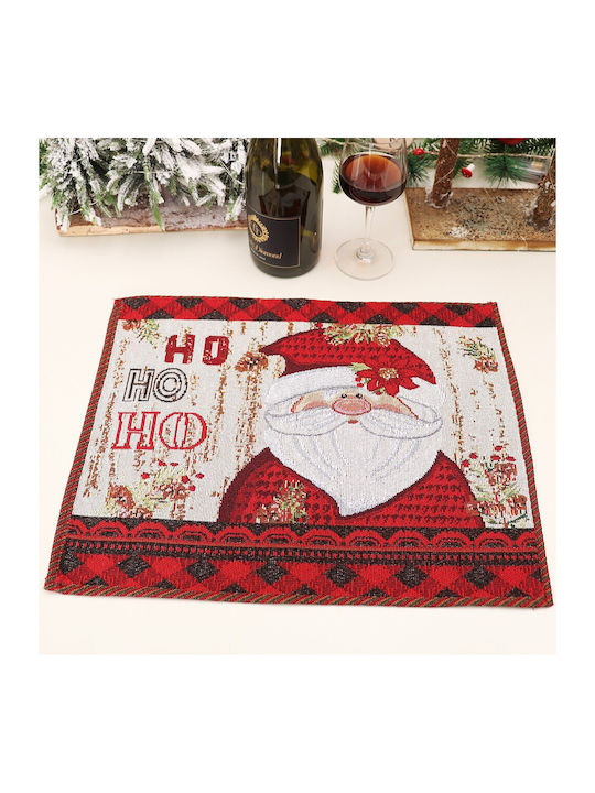 Alista Home Christmas Fabric Placemat Santa Claus 43x33cm