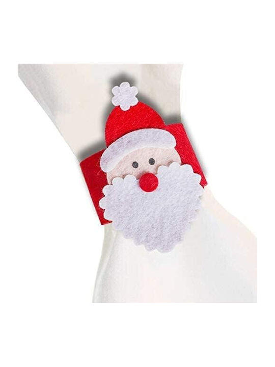 Alista Home Suport pentru Șervețele de Crăciun Din Material Textil Moși Crăciuni 10x5.5cm
