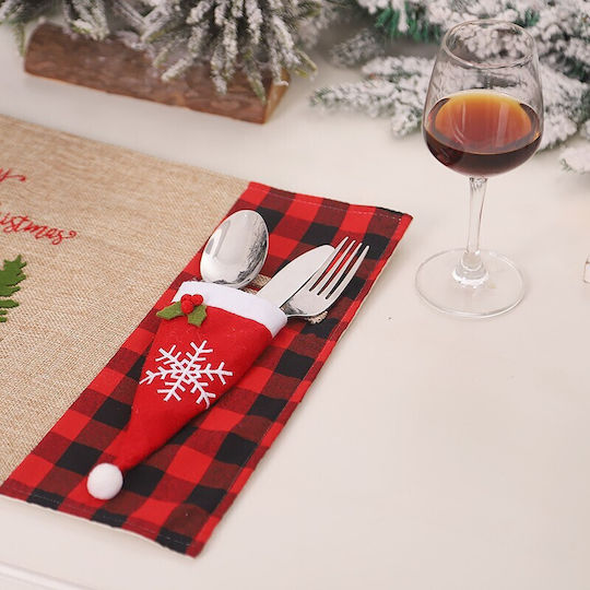 Alista Home Christmas Tableware Case Fabric Red 18x7cm