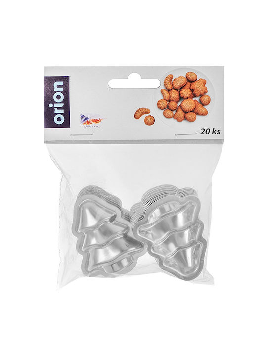 Orion Set Christmas Cookie Cutter Trees 5.5x4.5x1.5cm 20 Pieces