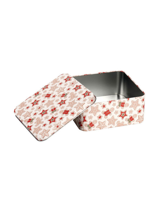 Hit Christmas Metal Container Candies 15x15x6.5cm