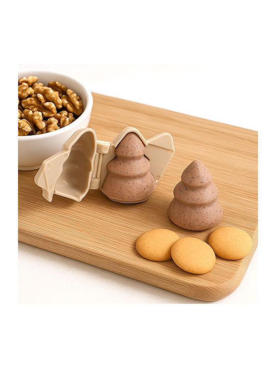 Orion Formă de Tăiat Biscuiți Plastic Bej 4x3.5 cm