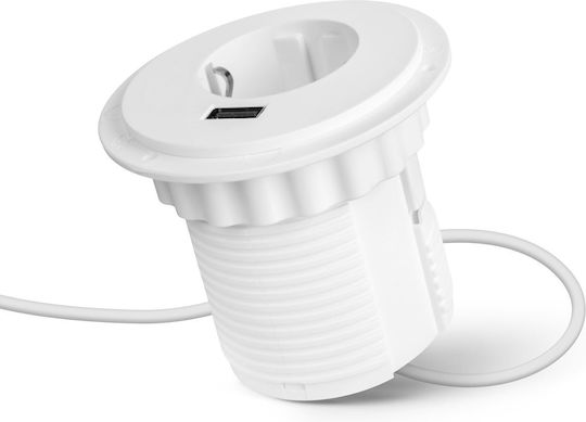Alista Home Monopriză cu USB-A și Cablu de 1.5m