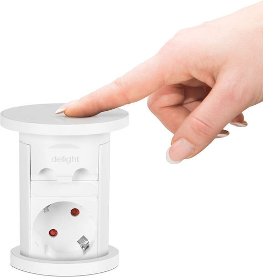 Alista Home Bandă de Alimentare cu 3 Prize cu 2 USB-A Comutator și Cablu 1.5m