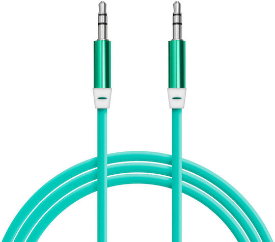 Aux Cable 3.5 Mm Jack 1m Universal Stereo Audio Cable Durable Metal Connector Anti-tangle