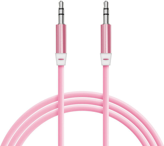 Aux Cable 3.5 Mm Jack 1m Universal Stereo Audio Cable Durable Metal Connector Anti-tangle