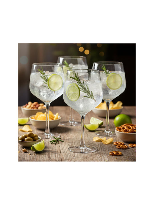 Excellent Houseware Set Of White Wine Water Cocktail Drinking Glass Goblets 580ml 4 Pieces