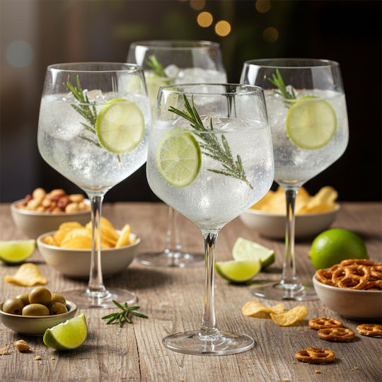 Excellent Houseware Set Brillen Wasser / Cocktail Kelch Gläser 580ml 4 Stück