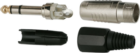 6.3 Mm Stereo Jack Plug Reinforced Clamp Metal Audio Connector