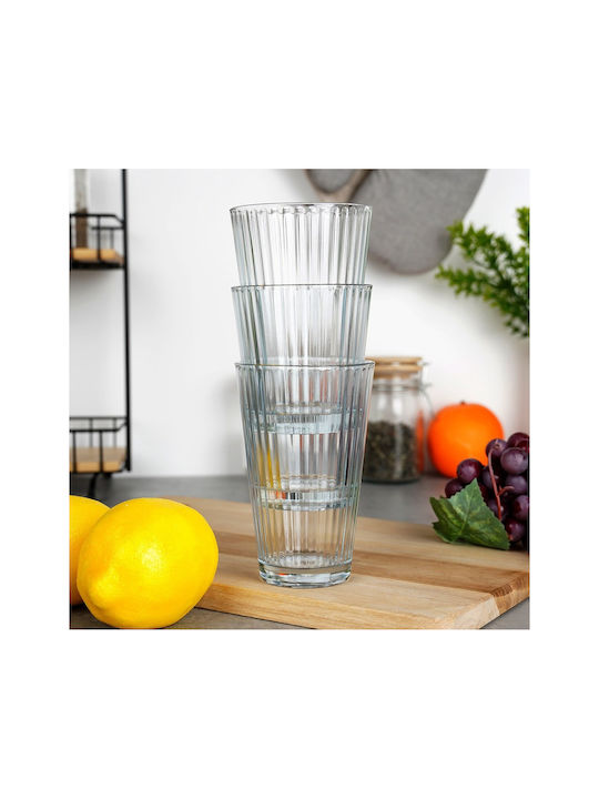 Excellent Houseware Σετ Ποτήρια Κοκτέιλ/Ποτού / Νερού από Γυαλί 270ml 3τμχ