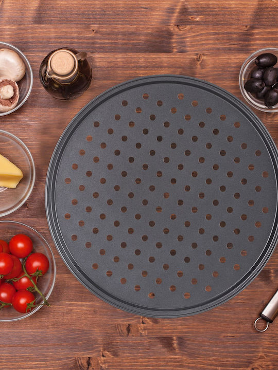 Relaxdays Aluminum Pizza Baking Pan