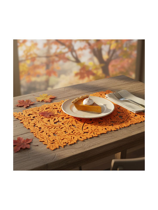 Alista Home Σουπλά από Τσόχα Πορτοκαλί 44.5x28.5cm Alista Home Σουπλά από Τσόχα Πορτοκαλί 44.5x28.5cm