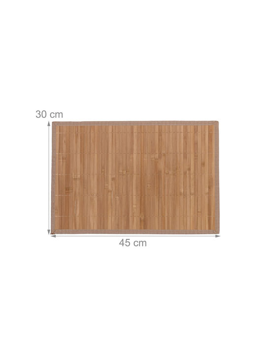 Relaxdays Салфетки Бамбук Кафяви 45x30см 4 Бройки
