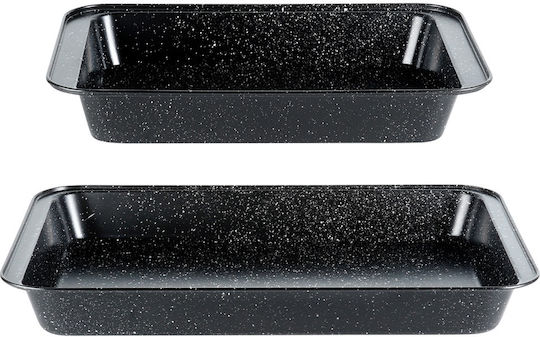 Vilde Stainless Steel Baking Pan with Stone Interior Coating 2 Pieces
