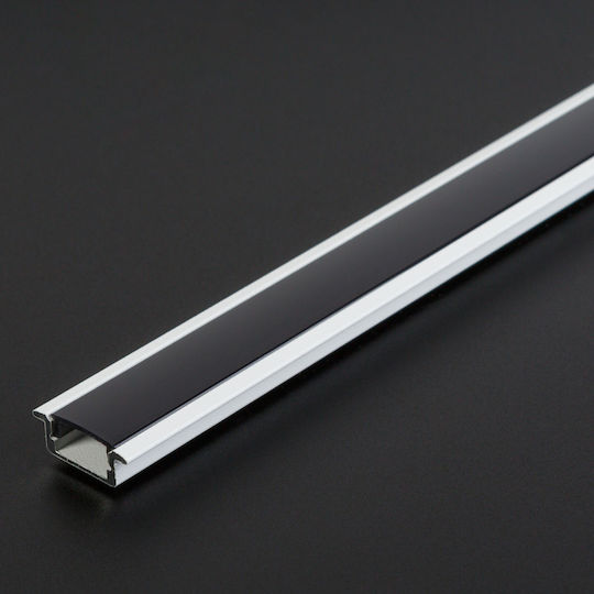 Profil De Aluminiu Pentru Bandă LED Încastrat Alb 1 M Profil U Pentru Bandă LED Șină Profil Aluminiu Canal LED