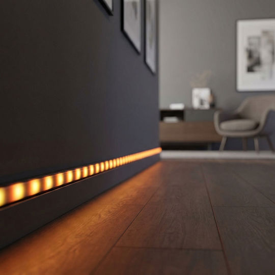 Profil De Aluminiu Pentru Bandă LED Tip U Negru 1 M Șină Profil Canal Aluminiu Pentru Bandă LED