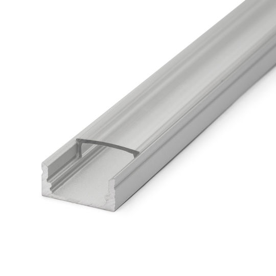 Aluminum Led Profile 1m U Channel 17x8mm Led Strip Max 11mm Cooling Protection