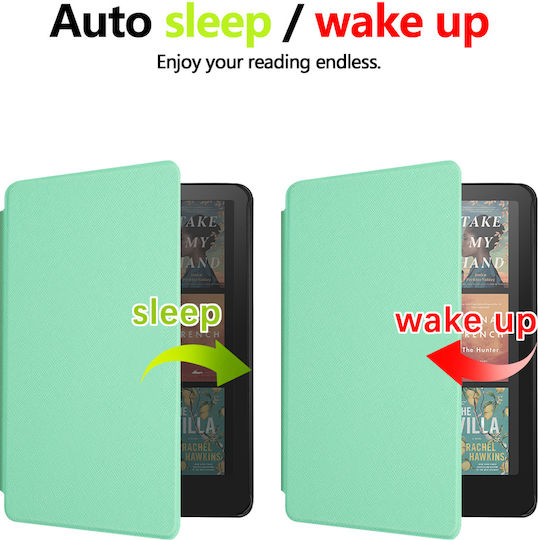Husă Kindle Paperwhite 2024 7" Inkora Lite Verde Mentă