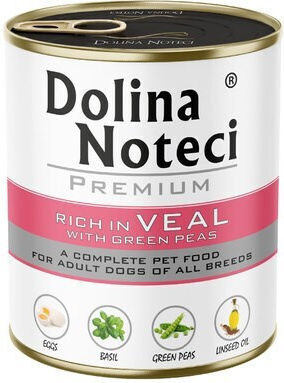 Dolina Noteci Premium Rich Wet Dog Food in Cans Diet 12x800gr