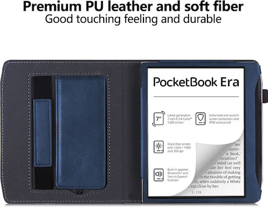 Pocketbook Era Color Inkora Tablet Hüllen Stand Dunkelblau
