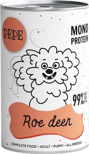 Paka Zwierzaka Nasses Hundefutter Dose mit Hirsch und Fleisch 6x400gr