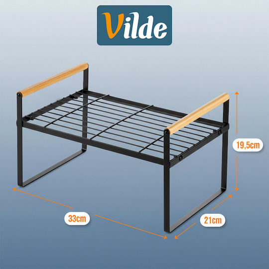 Vilde Vilde Metallische Küchenorganisationsständer 33x21x19,5 cm Schwarze