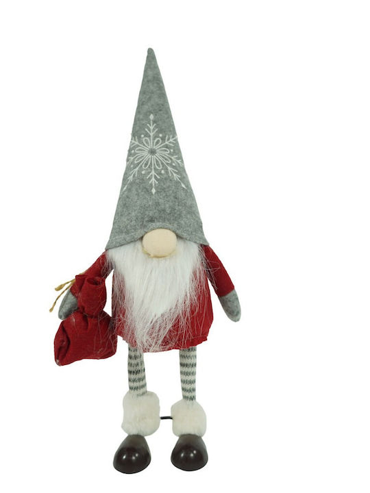 Weihnachtself Anhänger Alista Home Rote Weiße Textil 42 Cm