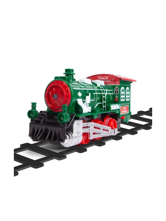 Trenuleț De Crăciun Copac Cu Lumini Led Muzică 3 Vagoane + Locomotivă Baterii Aa Decorațiune Festivă Pentru Copii 3+ Ani