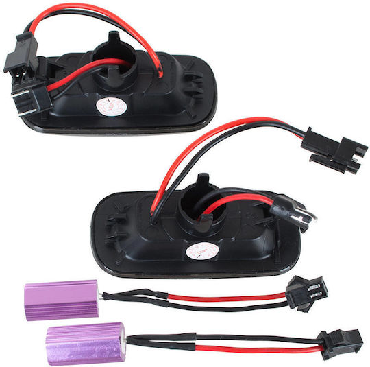 Audi A6 C6 04-08 Lumini LED Semnalizator Lateral Fumuriu Dinamic Set 2 Bucăți