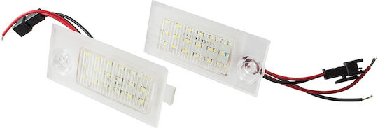 Audi A6 C5 Sedan 97-04 Lumini LED Pentru Plăcuțele De Înmatriculare Set 2 Bucăți