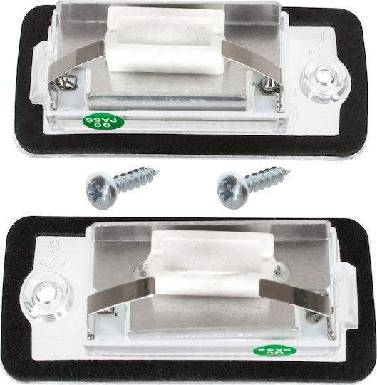 Audi A3 A4 A6 A8 Q7 Led License Plate Lighting Lamps 2 Pcs Set + 2x Screw