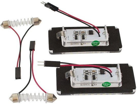 Mini Cooper R56 2006 Led License Plate Lighting Lamps 2 Pcs Set