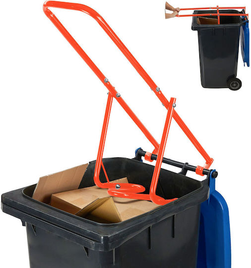 Relaxdays Trash Compactor Red 35x30.5cm 95cm Length Steel