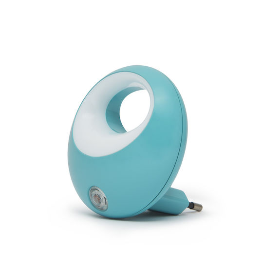 Lampă de Veghe LED cu Senzor de Lumină 1W 230V Pornire/Oprire Automată Albastră
