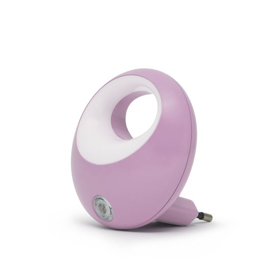 Lampă de Noapte LED Senzor de Lumină 1W 230V Pornire/Oprire Automată Mov
