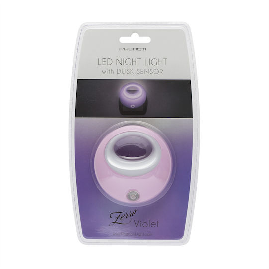 Lampă de Noapte LED Senzor de Lumină 1W 230V Pornire/Oprire Automată Mov